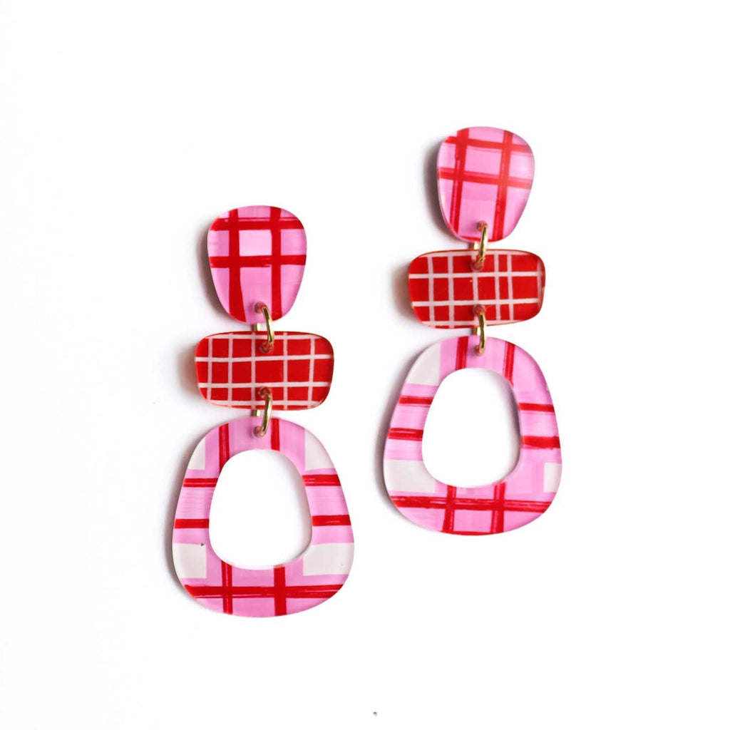 BETTY // Pink Red Gingham - Hello Joy Accessories