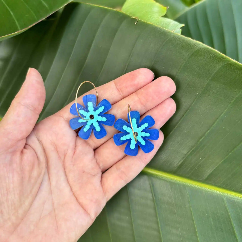 FRILLY FLOWERS // Blues - Hello Joy Accessories