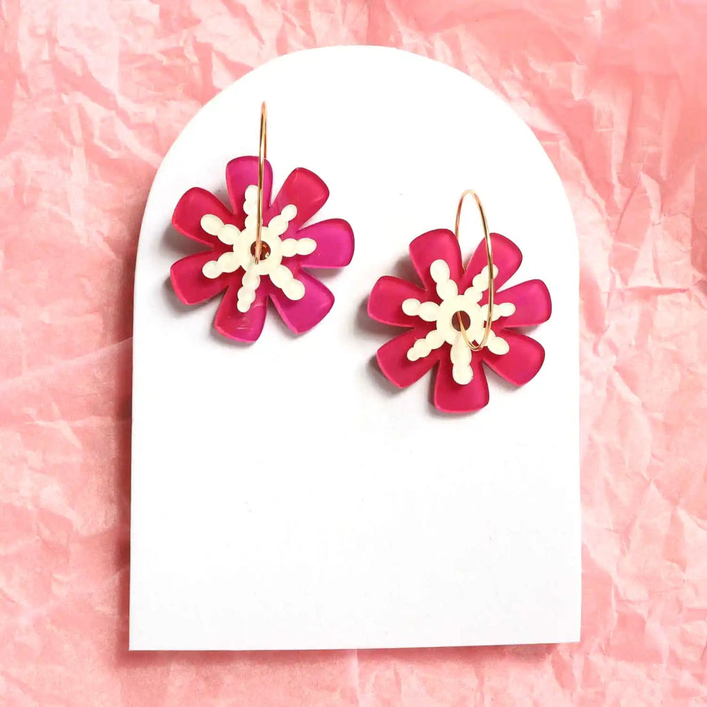 FRILLY FLOWERS // Pink + White - Hello Joy Accessories