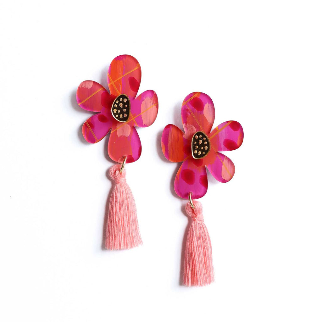 GRACE // Vibrant Pink and Orange - Hello Joy Accessories